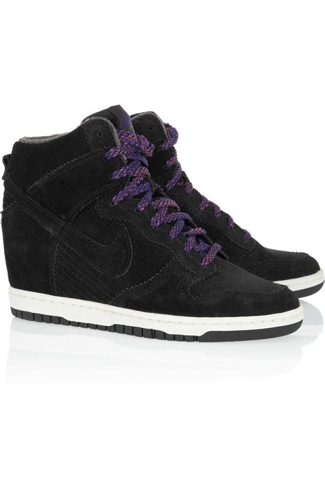 nike dunk sky hi wedge black suede|nike dunk wedge sneaker.